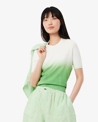 Women's Short Sleeve Ombr&eacute; Sweater