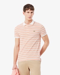 Classic Fit Striped Petit Piqu&eacute; Polo