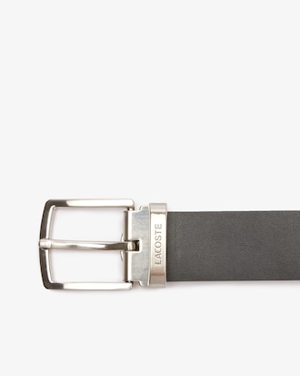 Reversible Leather Belt And 2 Buckles Gift Set