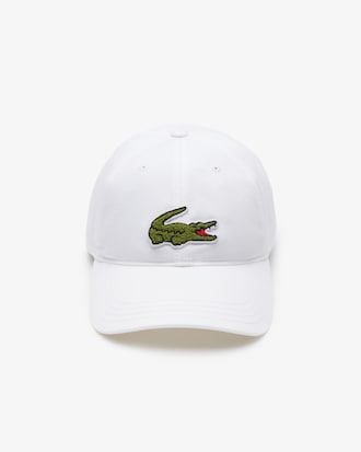Unisex Crocodile Badge Cotton Twill Cap