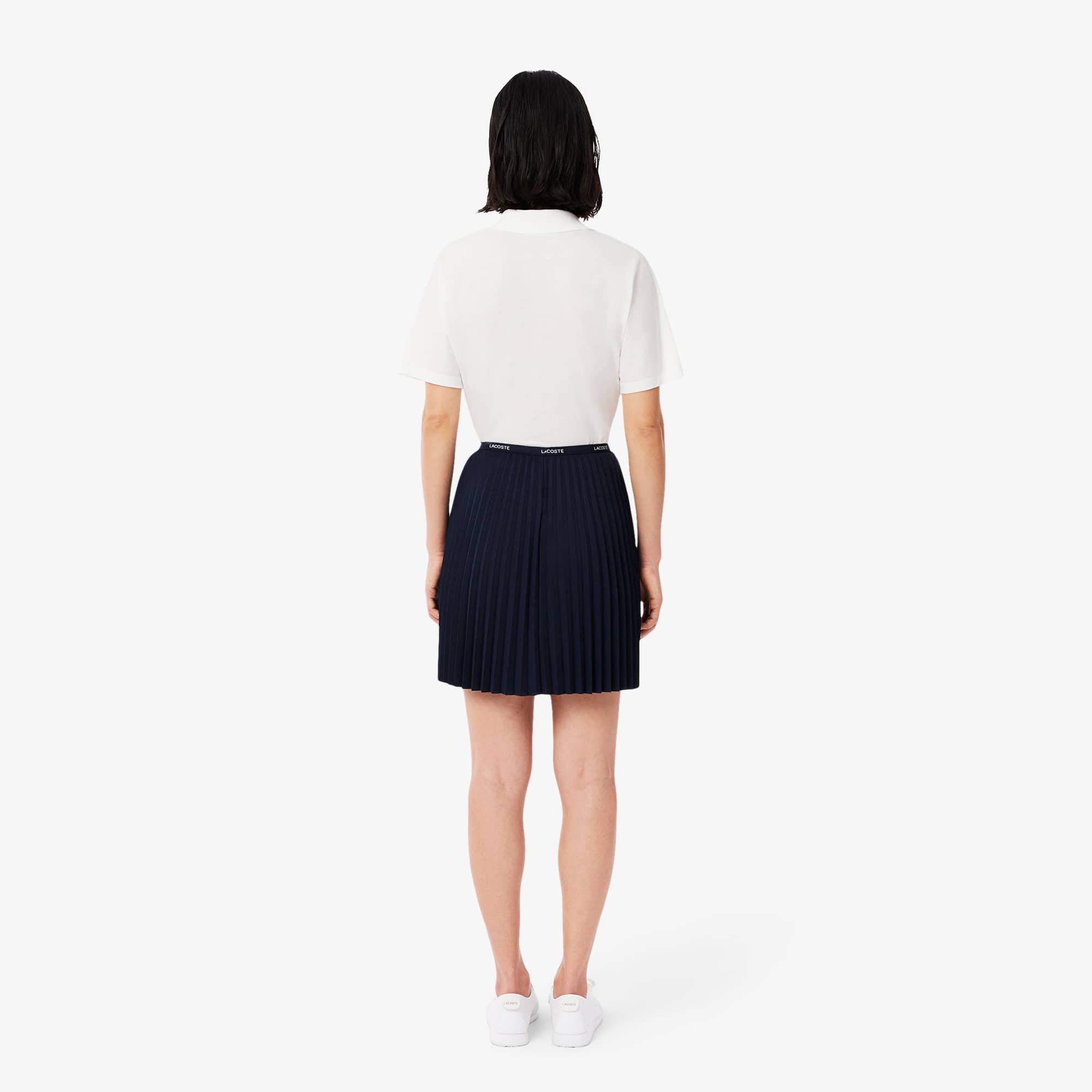 ★LACOSTE★ Women's Essential Short Pleated Skirt Navy JF140 Women's Short Pleated Skirt - Shorts & Skirts - New In 2025