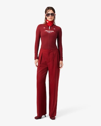 Runway Straight Fit Tailored Wool Pants