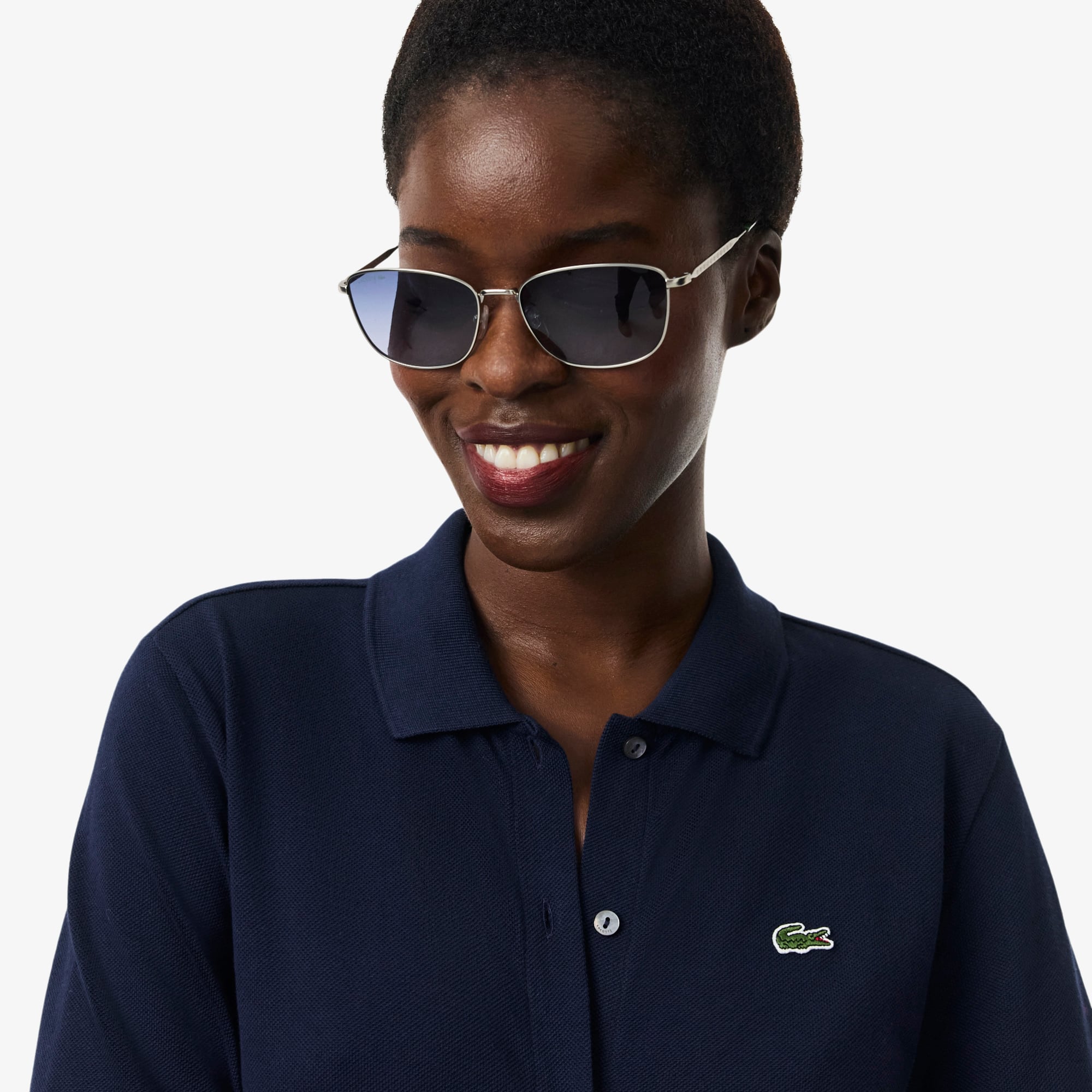 Polo Collar Belted Petit Piqué Dress