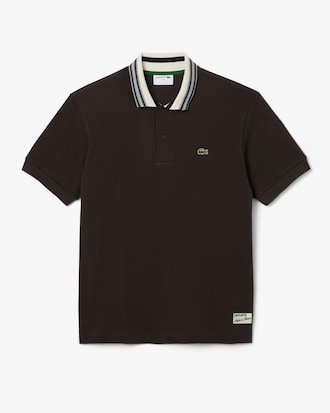 Men's Made In France Classic Fit Stripe Collar Polo