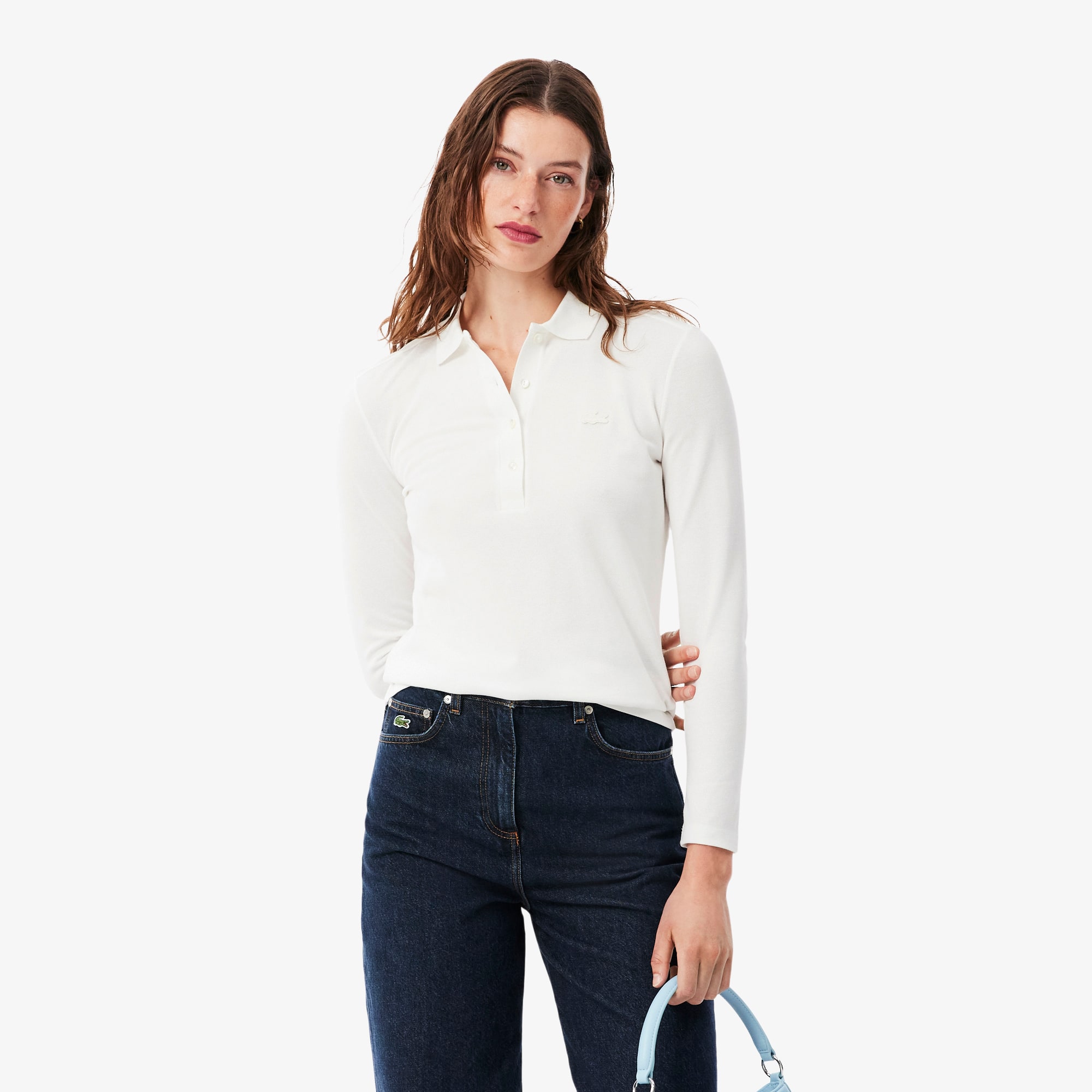 Lacoste Women's Slim Fit L.12.D Stretch Mini Piqué Polo