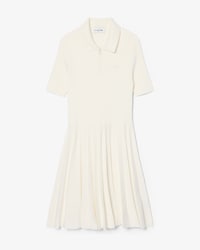 Vestido Plisado De Cuello Polo