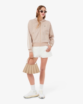 Sweatshirt &agrave; capuche jacquard monogramme