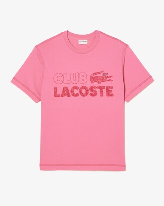 Men&rsquo;s Lacoste Vintage Print Organic Cotton T-shirt