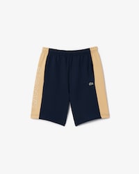 Men's Regular Fit Colorblock Fleece Shorts