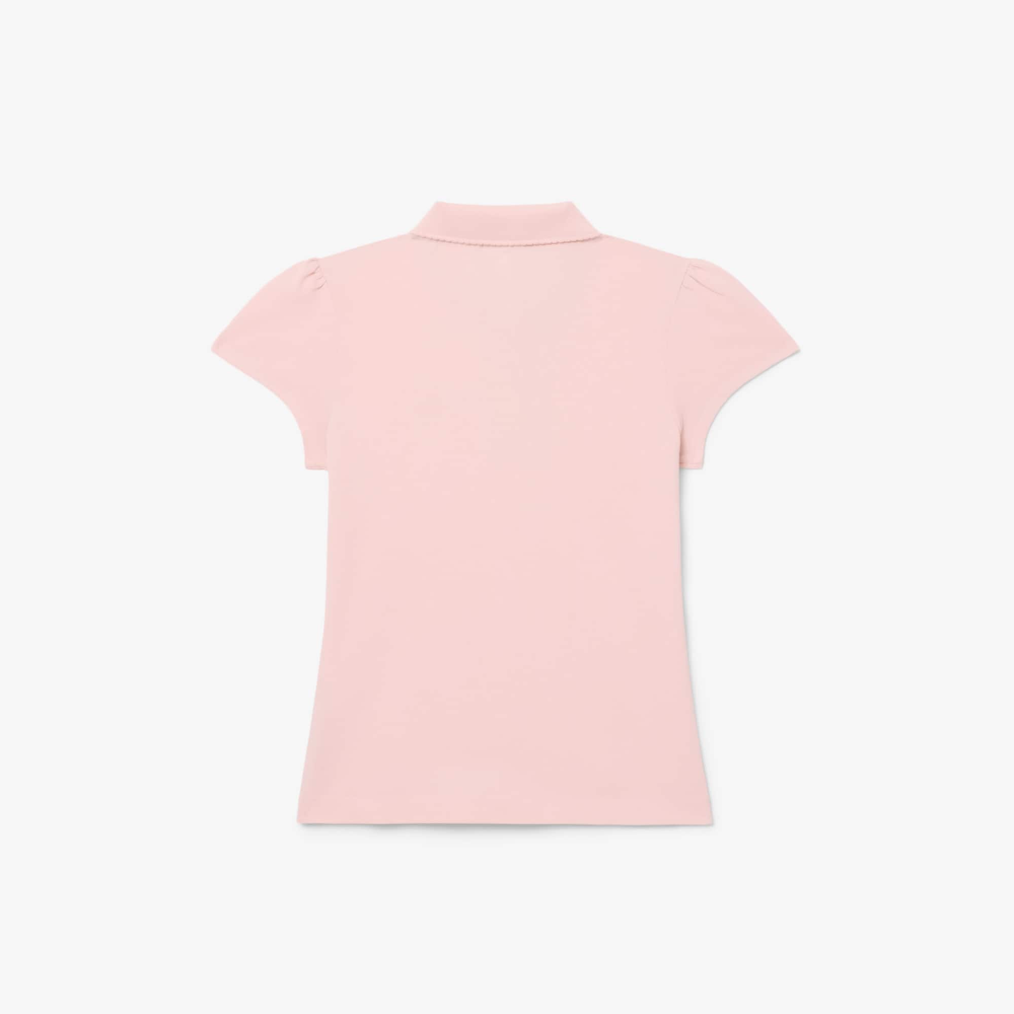 Scallop Collar Mini Piqué Polo Shirt