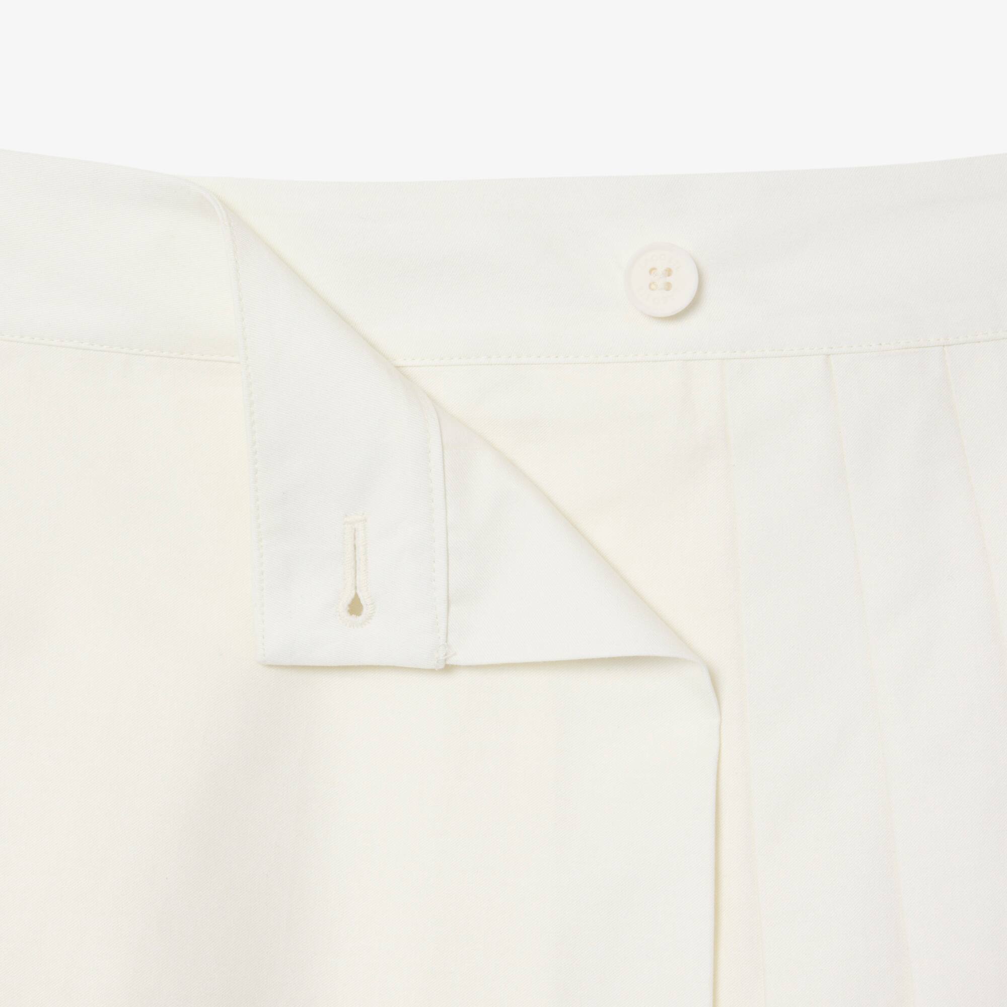 Short Pleated Wrap Skirt