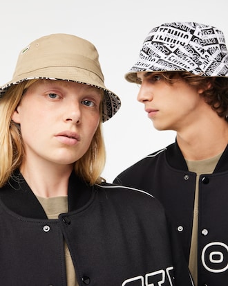 Gorro de pescador reversible de algod&oacute;n con estampado