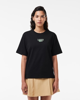 Women's Relaxed Fit Printed Cotton T-Shirt 