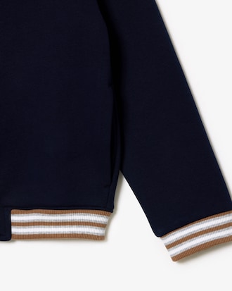 Kids' Contrast Sleeve Fleece Bomber Jacket