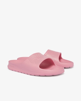 Women's Croco 2.0 Logo Strap Slides