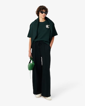 Playera Oversized de Tejido Jersey con Detalle Bordado