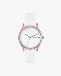 Women's Falda Iridescent White Silicone Watch