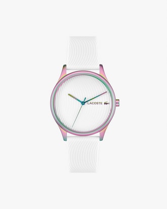 Women's Falda Iridescent White Silicone Watch