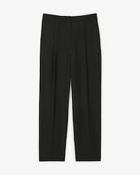 Pantalones De Cuadros Con Pinzas Y Corte Ancho Para Mujer