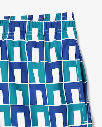 Men's Graphic Print Swim Trunks