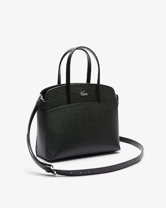 Sac &agrave; main Chantaco en cuir piqu&eacute; avec poign&eacute;es