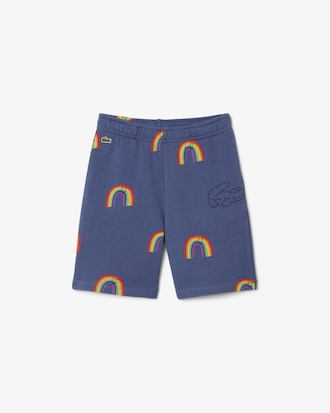 Kids' Rainbow Print Fleece Shorts