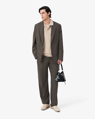Runway Straight Fit Tailored Wool Pants