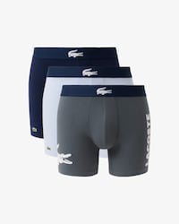 Men's 3-Pack Logo Branded Cotton Boxer Briefs