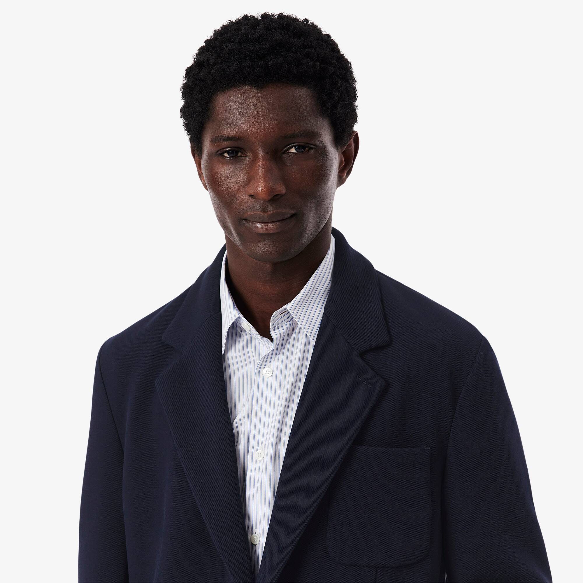 Men's Double Faced Piqué Blazer - Jackets & Coats - New In 2026