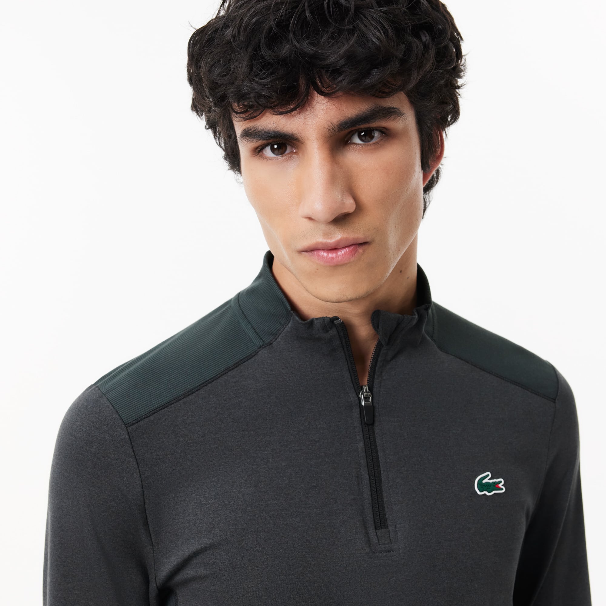 LACOSTE、トレーニングセーター ラコステ LACOSTE グラフィカルワニロゴジャカードニット