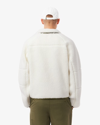 Chamarra De Forro Polar Sherpa Con Color Block
