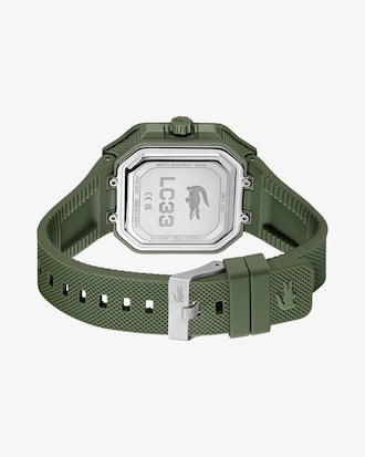 LC33 Analog and Digital Square Silicone Watch