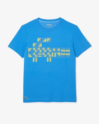 T-shirt homme Lacoste SPORT x Novak Djokovic avec imprim&eacute;