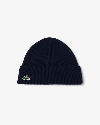 Men's Ribbed Knit Wool Golf Beanie