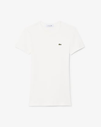 Women's Slim Fit Ribbed Cotton T-Shirt