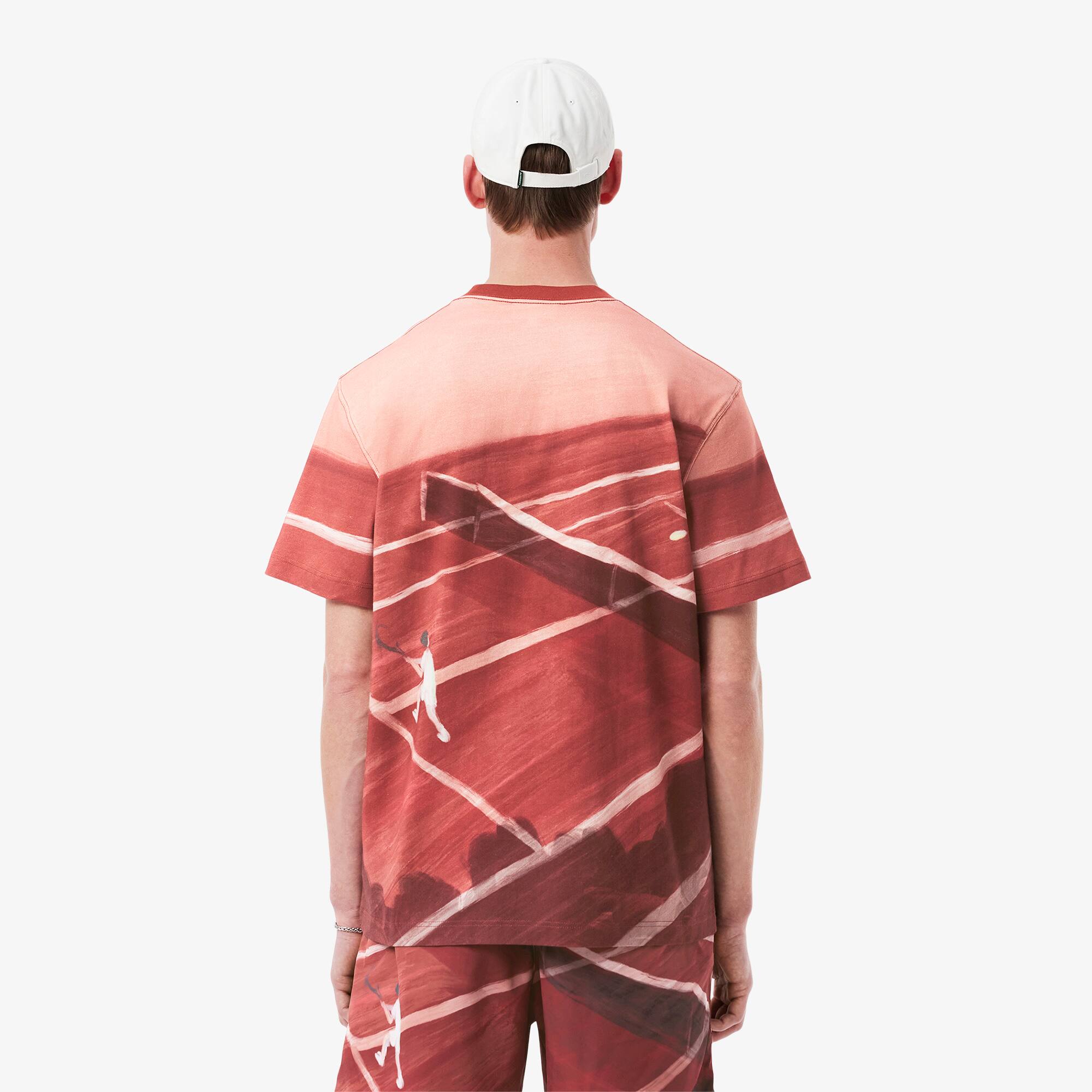 Men's Classic Fit Tennis Print T-Shirt - T-shirts - New In 2026