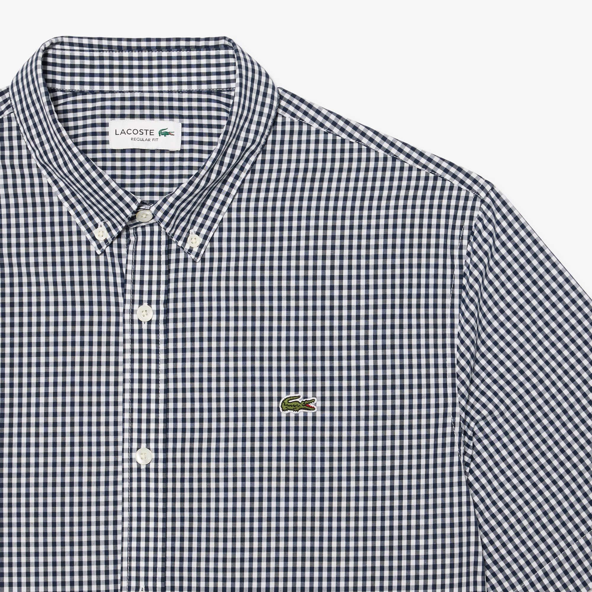 Regular Fit Short Sleeved Plaid Shirt