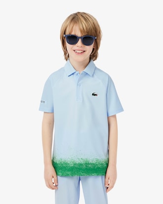Kids' Lacoste x Daniil Medvedev Stretch Jersey Polo