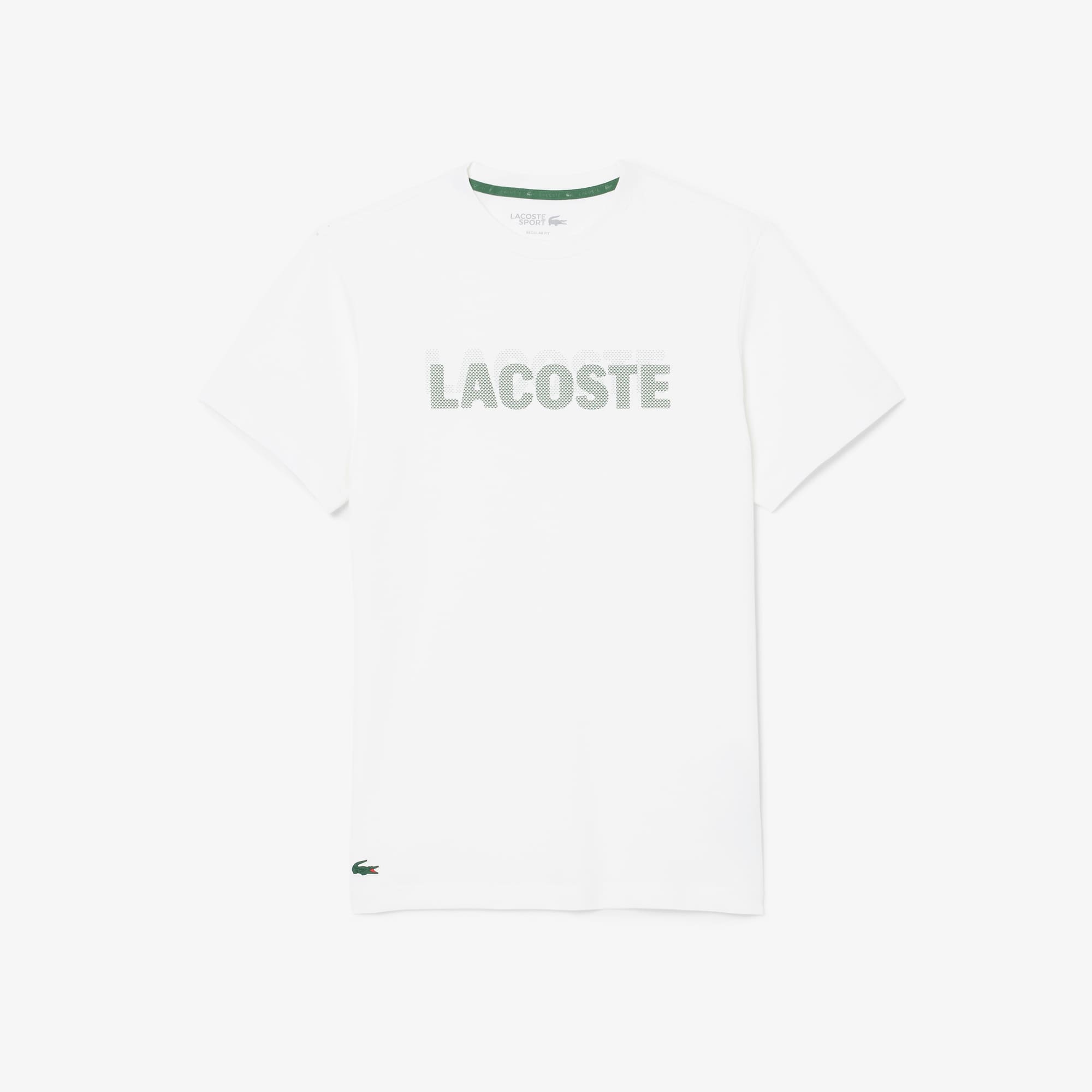 Lacoste グラフィックTシャツ ホワイト Ultra Dry Graphic Print Sport T-Shirt - All Men's Clothing - New