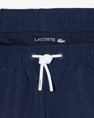 Striped Taffeta Swim Trunks