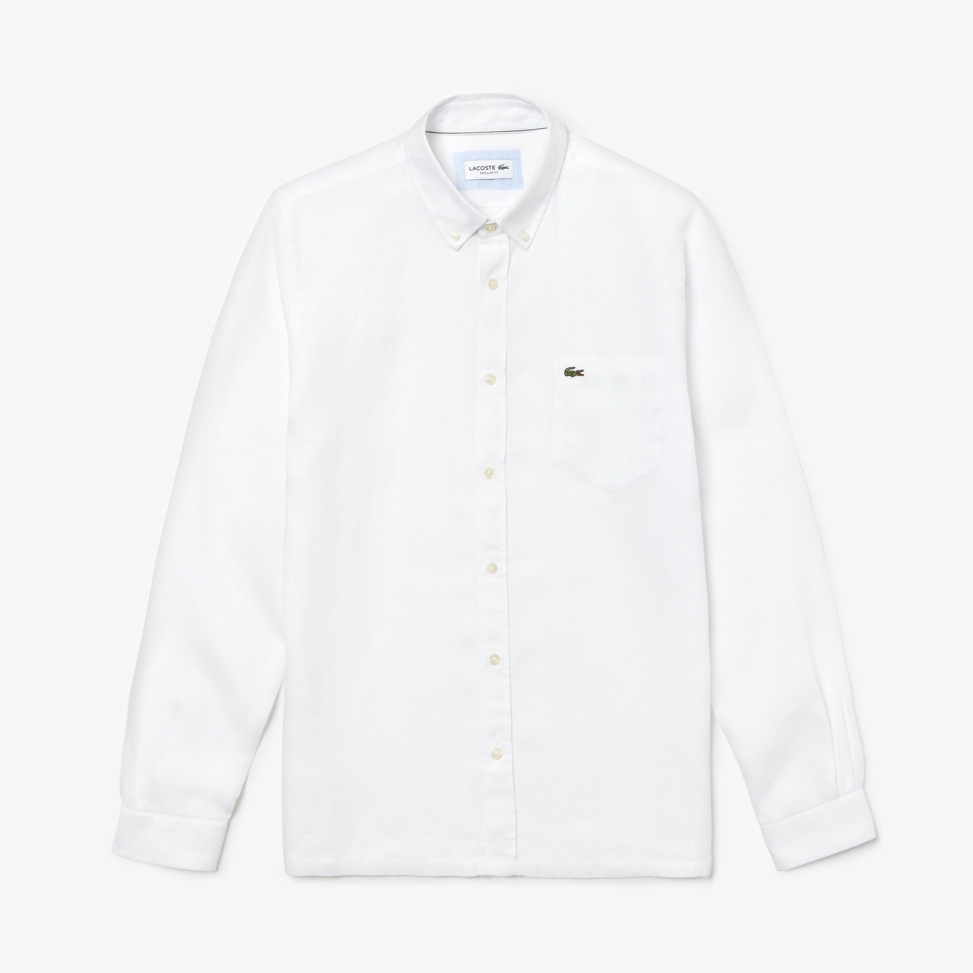 Men's Regular Fit Linen Shirt Button Down Shirts New In 2022 Lacoste