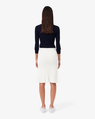 Women's 3D Ribbed Midi Skirt