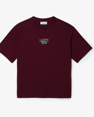 Playera Para mujer de corte relajado de algod&oacute;n estampado