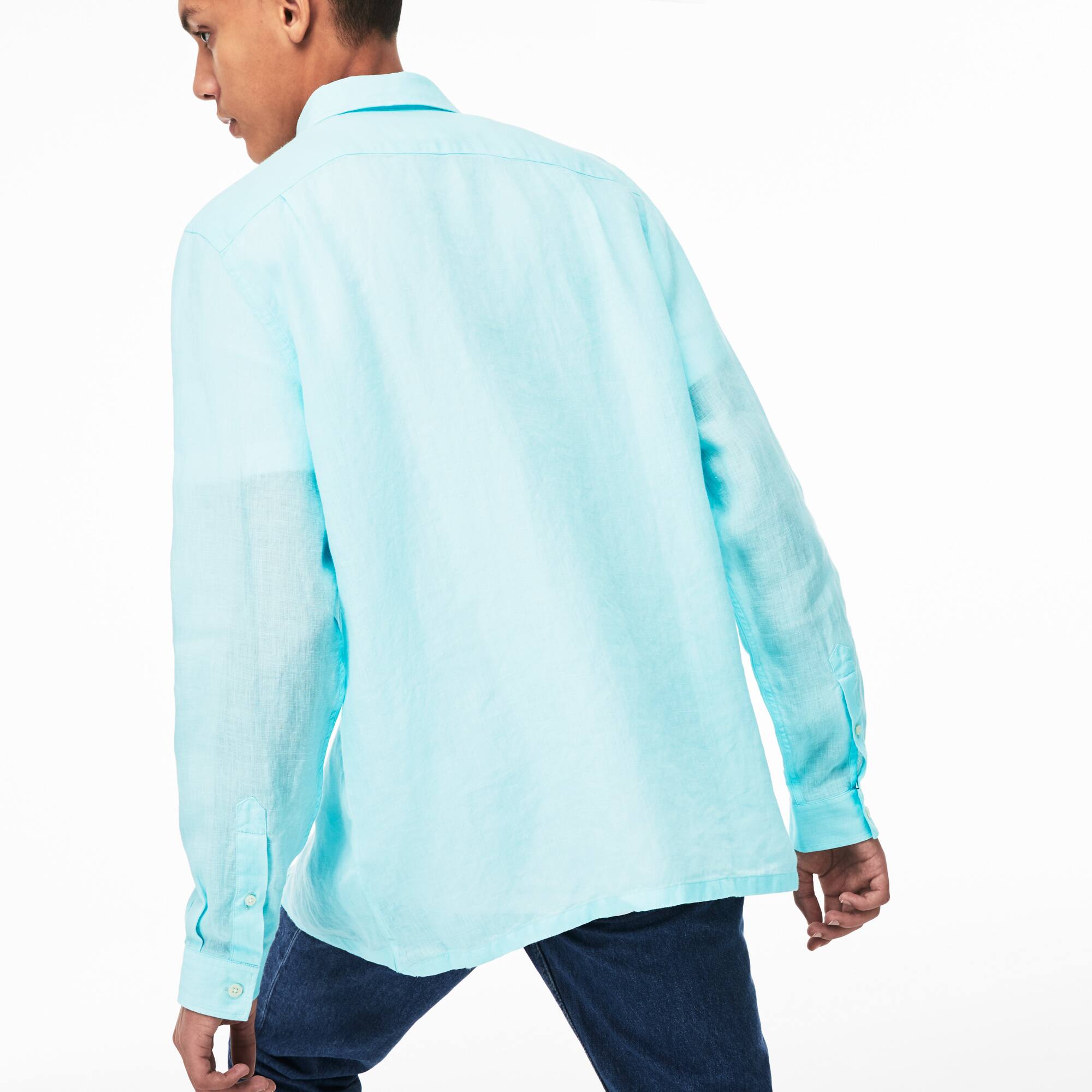 Nueva moda Otoño flor impreso camisas de manga larga de