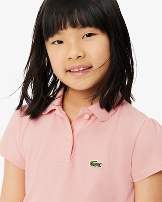 Girls' Scalloped Collar Piqu&eacute; Polo