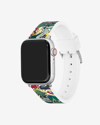 Lacoste Silicone Comic Print Apple Watch Strap