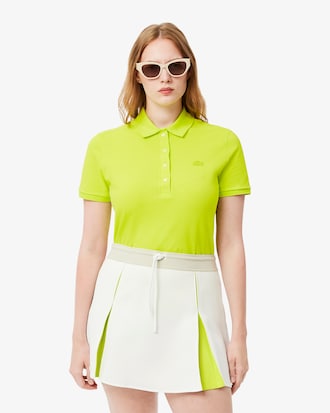 Women's L.12.D Slim Fit Stretch Mini Piqué Polo