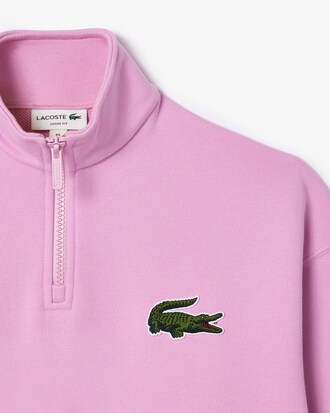 Unisex Loose Fit High-Neck Fleece Sweatshirt