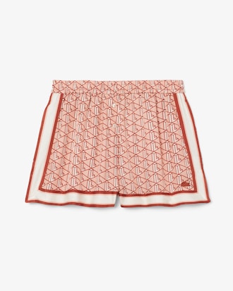 Shorts con estampado de monogramas para mujer