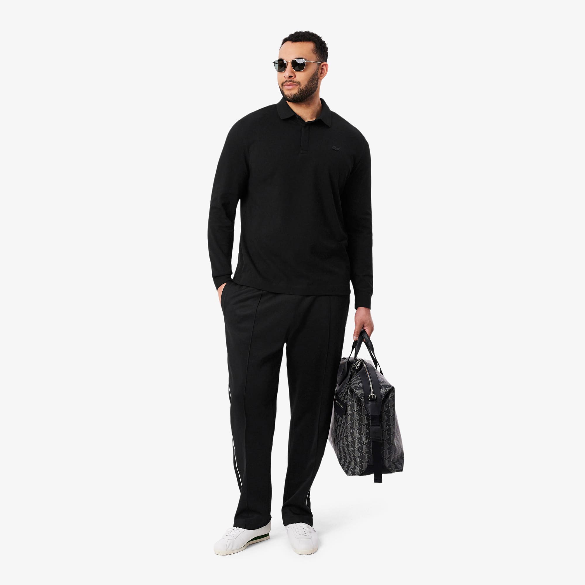 Trim Accent Piqué Sweatpants